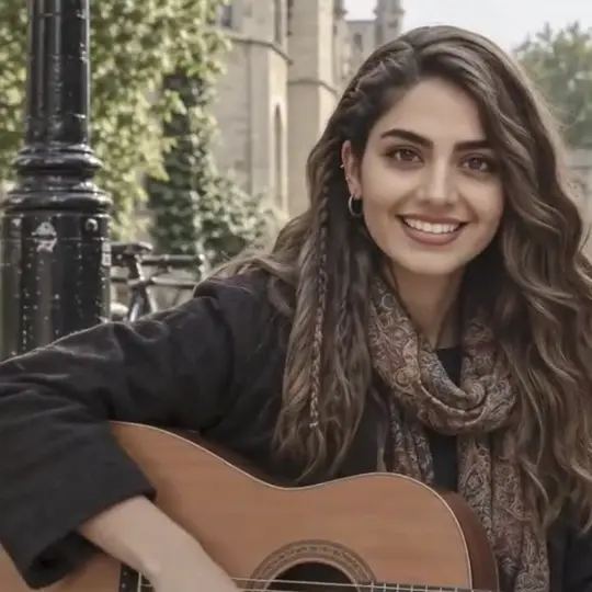 Eli with her guitar